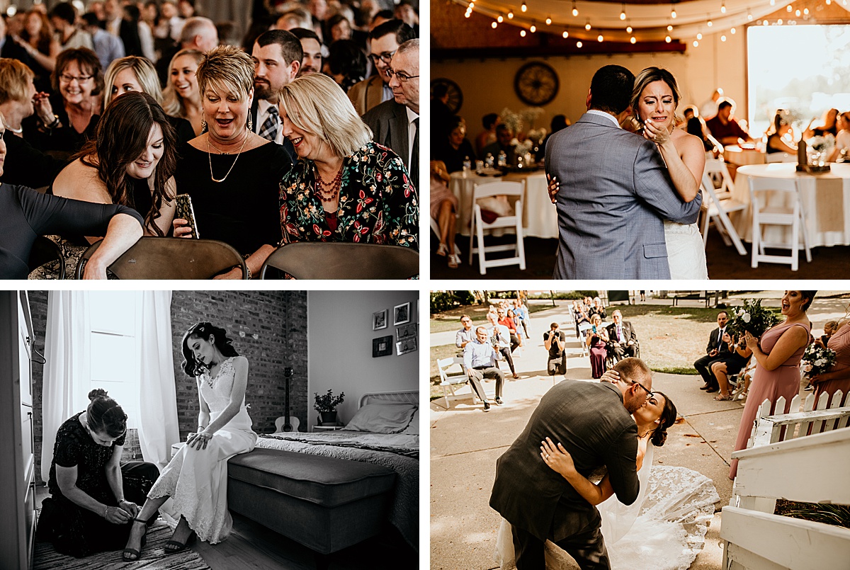 important wedding moments with guests